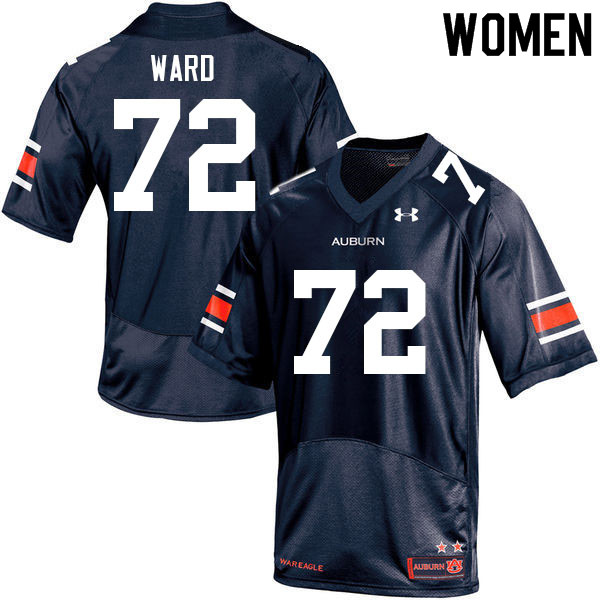 Women #72 Brady Ward Auburn Tigers College Football Jerseys Sale-Navy